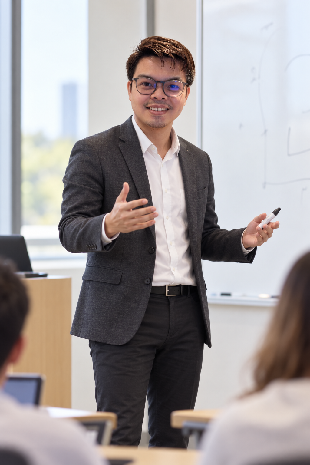 Teaching in a lecture hall